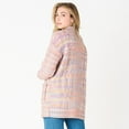 thumbnail image 3 of DV L/S Multi coloured cable knit collared buttoned sweater, 3 of 5
