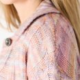 thumbnail image 5 of DV L/S Multi coloured cable knit collared buttoned sweater, 5 of 5