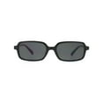 thumbnail image 2 of No Boundaries Women's Black Rectangle Sunglasses, 2 of 3
