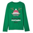 thumbnail image 1 of George Boys' Christmas Sound & Light-Up Patch Pullover, 1 of 3