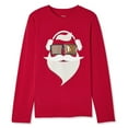 thumbnail image 1 of George Boys' Christmas Sound & Light-Up Patch Pullover, 1 of 3
