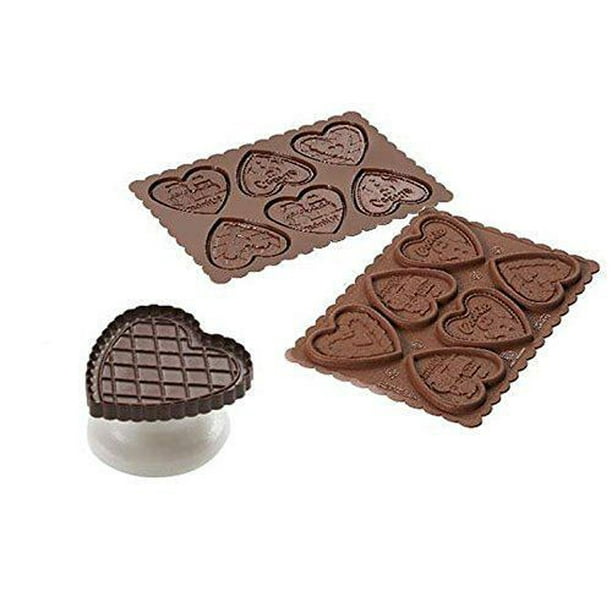 Silikomart Découpoir biscuits chocolat - Coeurs