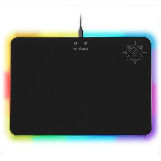 ENHANCE Large LED Gaming Mouse Pad with Soft Fabric Surface - Walmart.ca