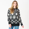 thumbnail image 1 of DV L/S Jacquard sweater, 1 of 3