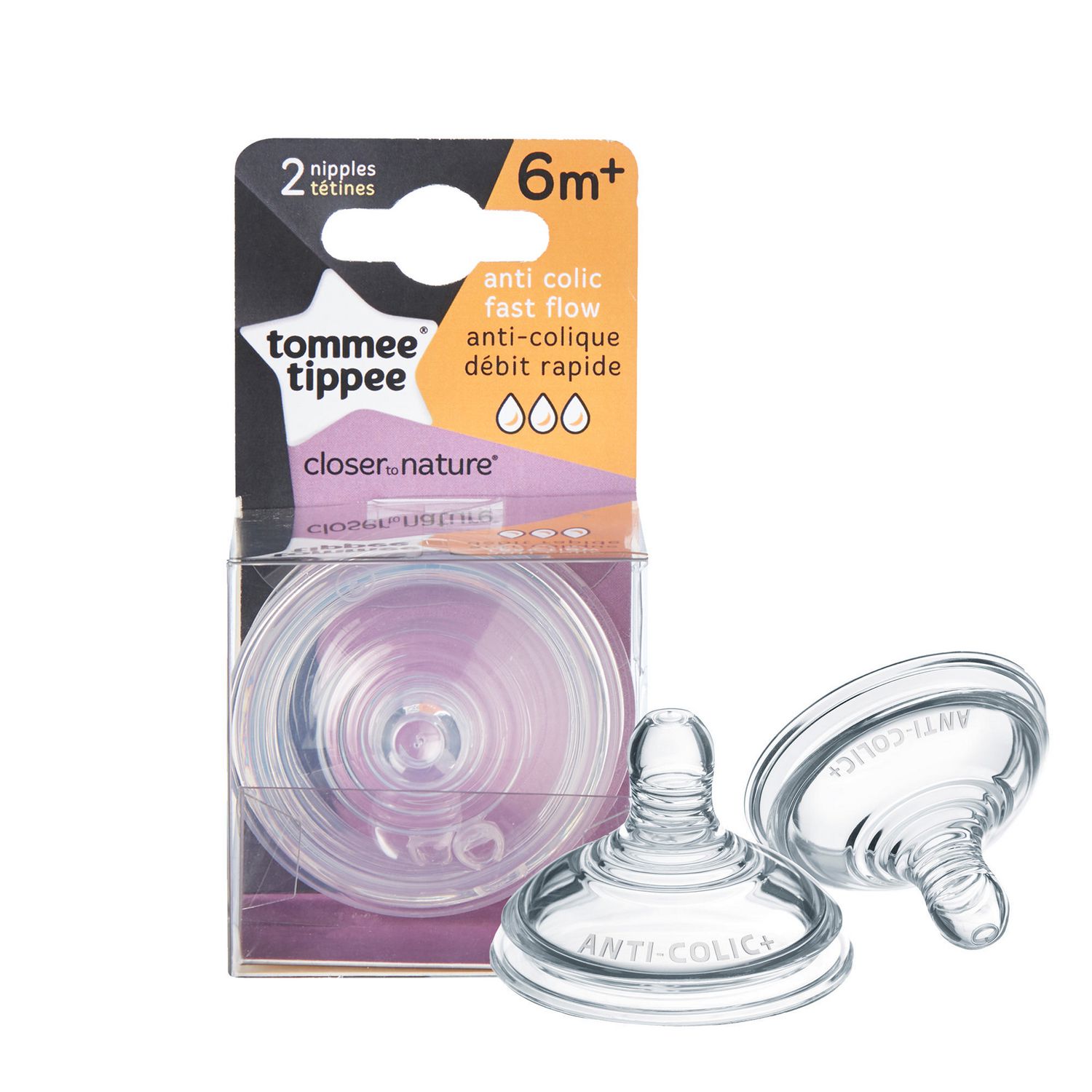 Tommee Tippee Closer To Nature Anti Colic Fast Flow Nipple