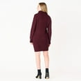thumbnail image 4 of DV L/S Flat Collar cable knit sweater dress with zipper, 4 of 6