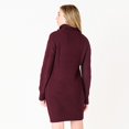 thumbnail image 3 of DV L/S Flat Collar cable knit sweater dress with zipper, 3 of 6
