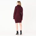 thumbnail image 4 of DV L/S Flat Collar cable knit sweater dress with zipper, 4 of 6
