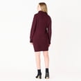 thumbnail image 4 of DV L/S Flat Collar cable knit sweater dress with zipper, 4 of 6