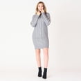 thumbnail image 2 of DV L/S Flat Collar cable knit sweater dress with zipper, 2 of 5