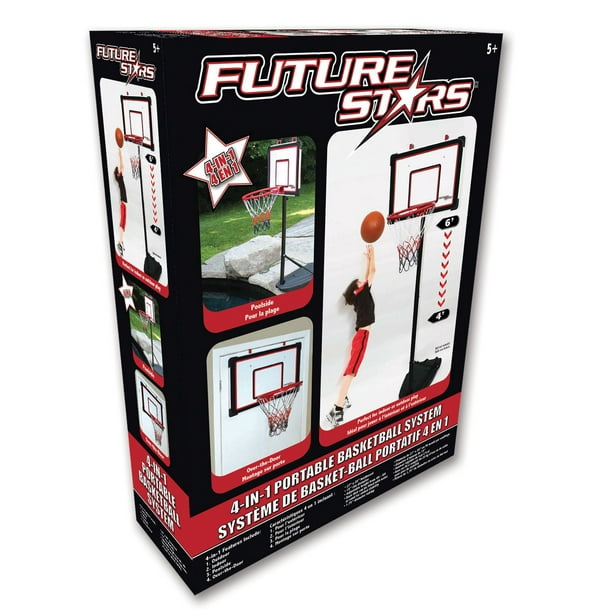 Future Stars systeme de basket-ball portatif 4 en 1