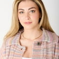thumbnail image 4 of DV L/S Multi coloured cable knit collared buttoned sweater, 4 of 5
