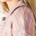 thumbnail image 5 of DV L/S Multi coloured cable knit collared buttoned sweater, 5 of 5