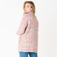 thumbnail image 3 of DV L/S Multi coloured cable knit collared buttoned sweater, 3 of 5