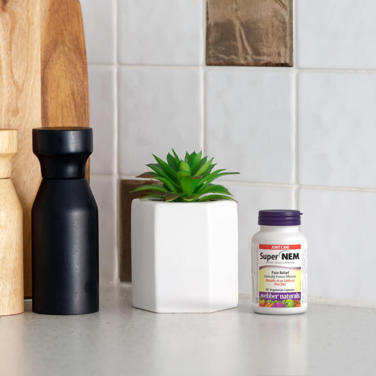 webber naturals NEM 500 mg membrane de coquille d'oeuf naturelle 90 capsules végétariennes