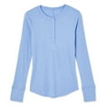 thumbnail image 1 of No Boundaries Women's Henley Tee, 1 of 1