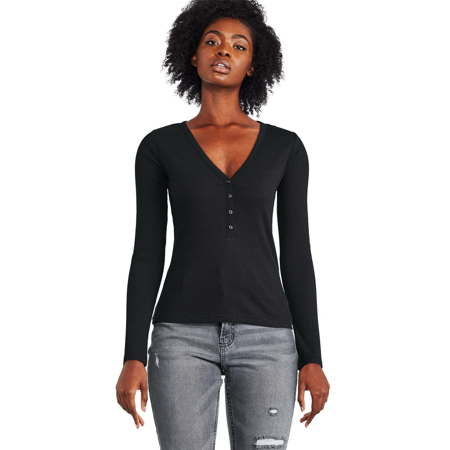 T-shirt henley George pour femmes