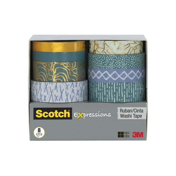 Scotch Expressions Washi Tape C31x, C61x, C71x, C101x, Variety of colours