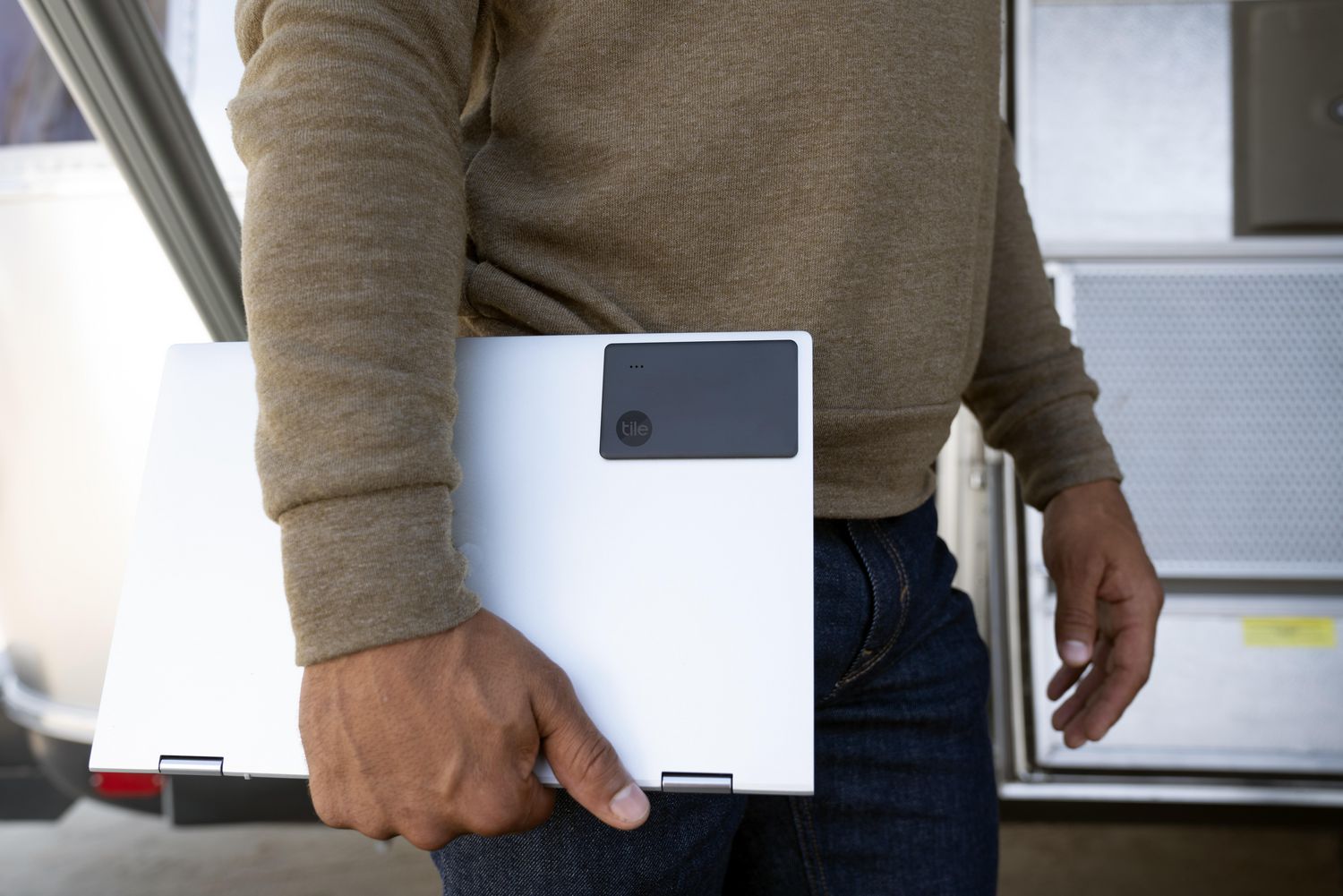 Tile Slim (2022) Black; Slim and Sleek Bluetooth tracker and Item Locator