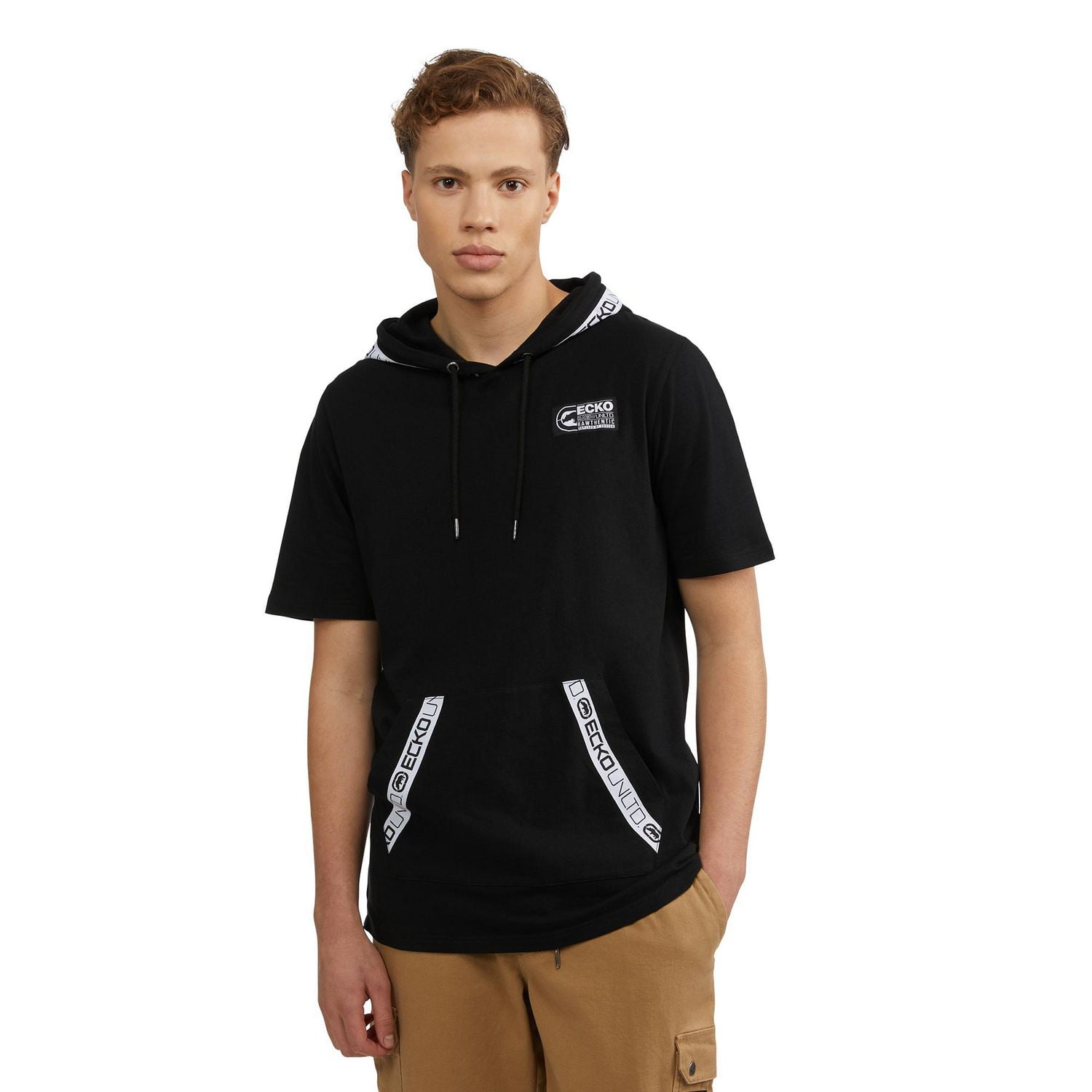 Ecko UNLTD Men’s Short Sleeve Hoodie With Tape