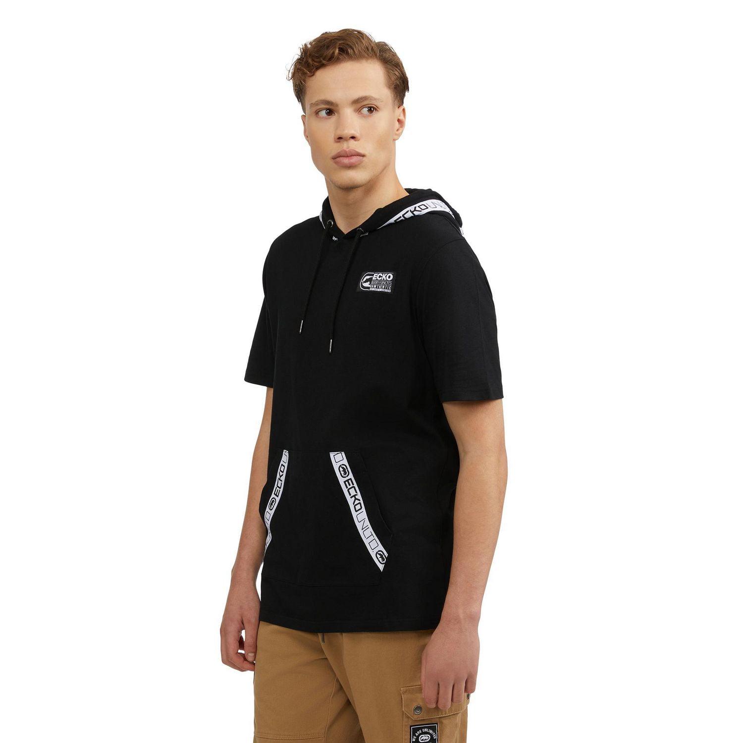 Ecko UNLTD Men’s Short Sleeve Hoodie With Tape