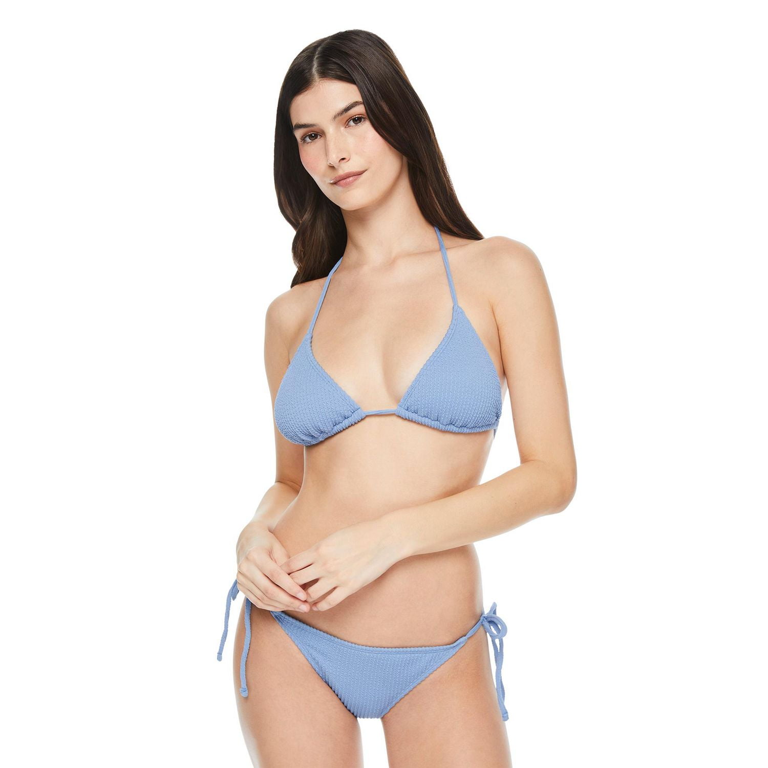 No Boundaries Women's String Bikini Top