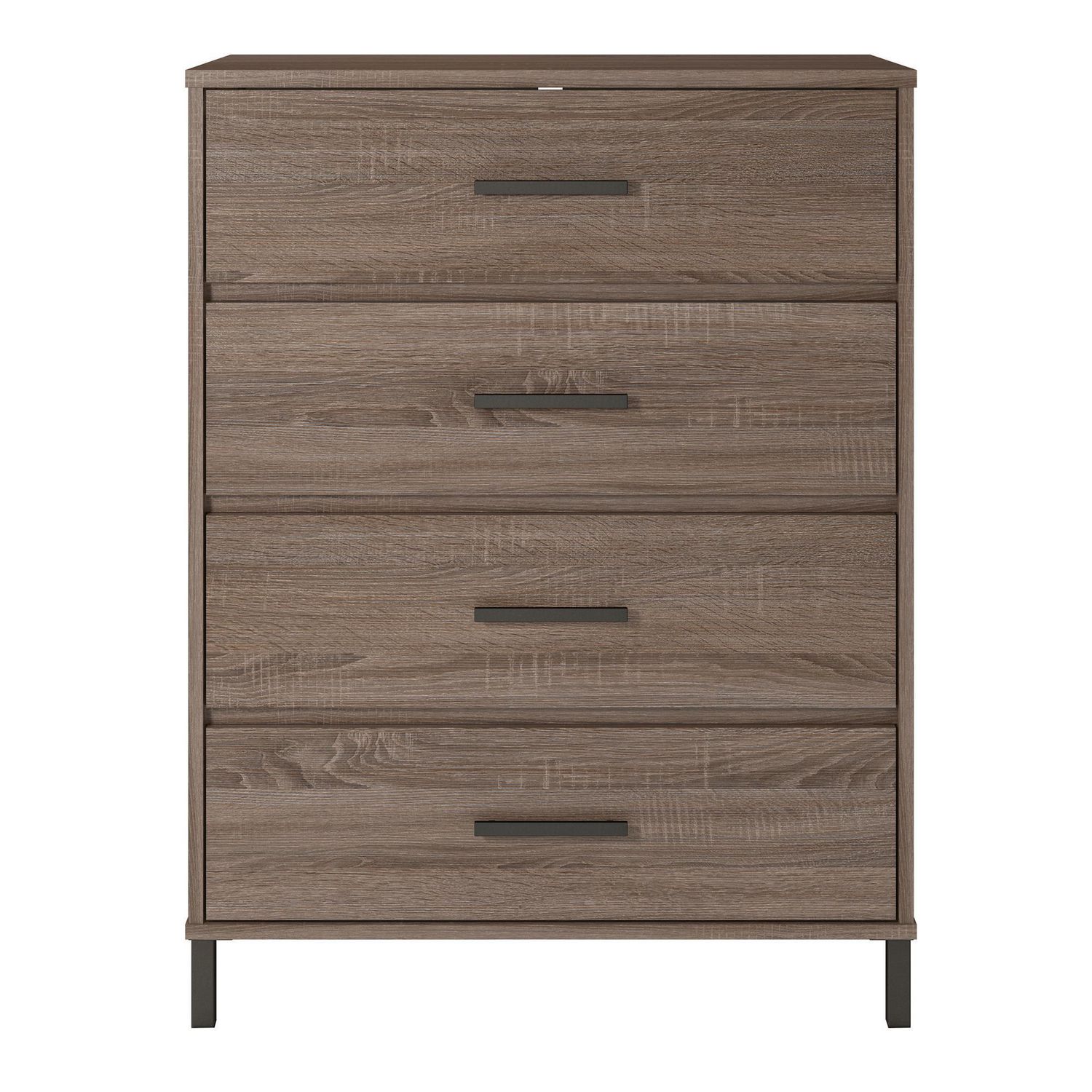 Brewer 4 Drawer Dresser Distressed Gray Oak Walmart Canada