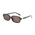 thumbnail image 1 of No Boundaries Women's Black Rectangle Sunglasses, 1 of 3