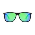 thumbnail image 2 of Athletic Works Polarized Black and Green Square Sunglasses, 2 of 3