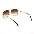 thumbnail image 4 of Time & Tru Women's Gold Aviator Sunglasses, 4 of 5