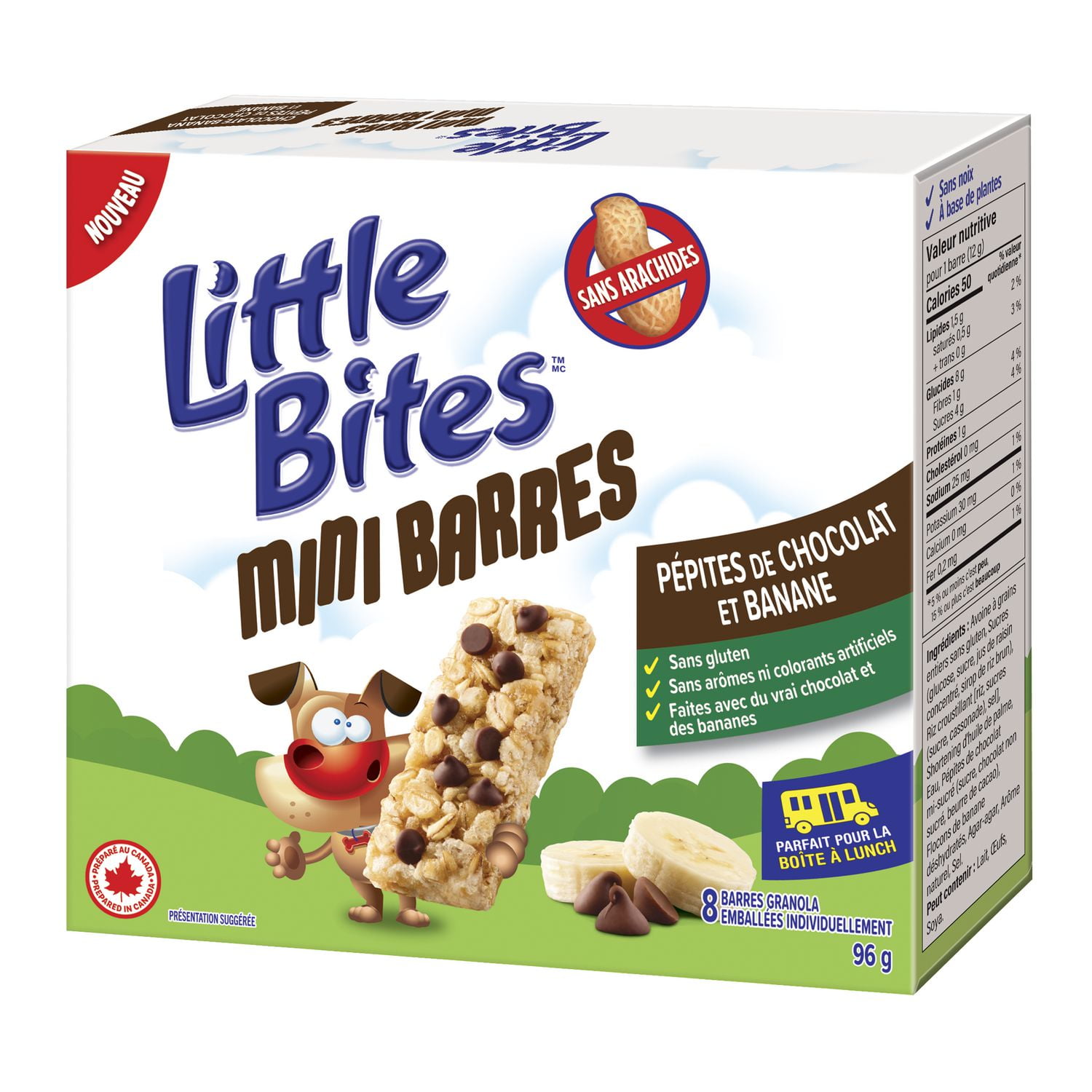 Little Bites Chocolate Banana Mini Bars, Pack of 8