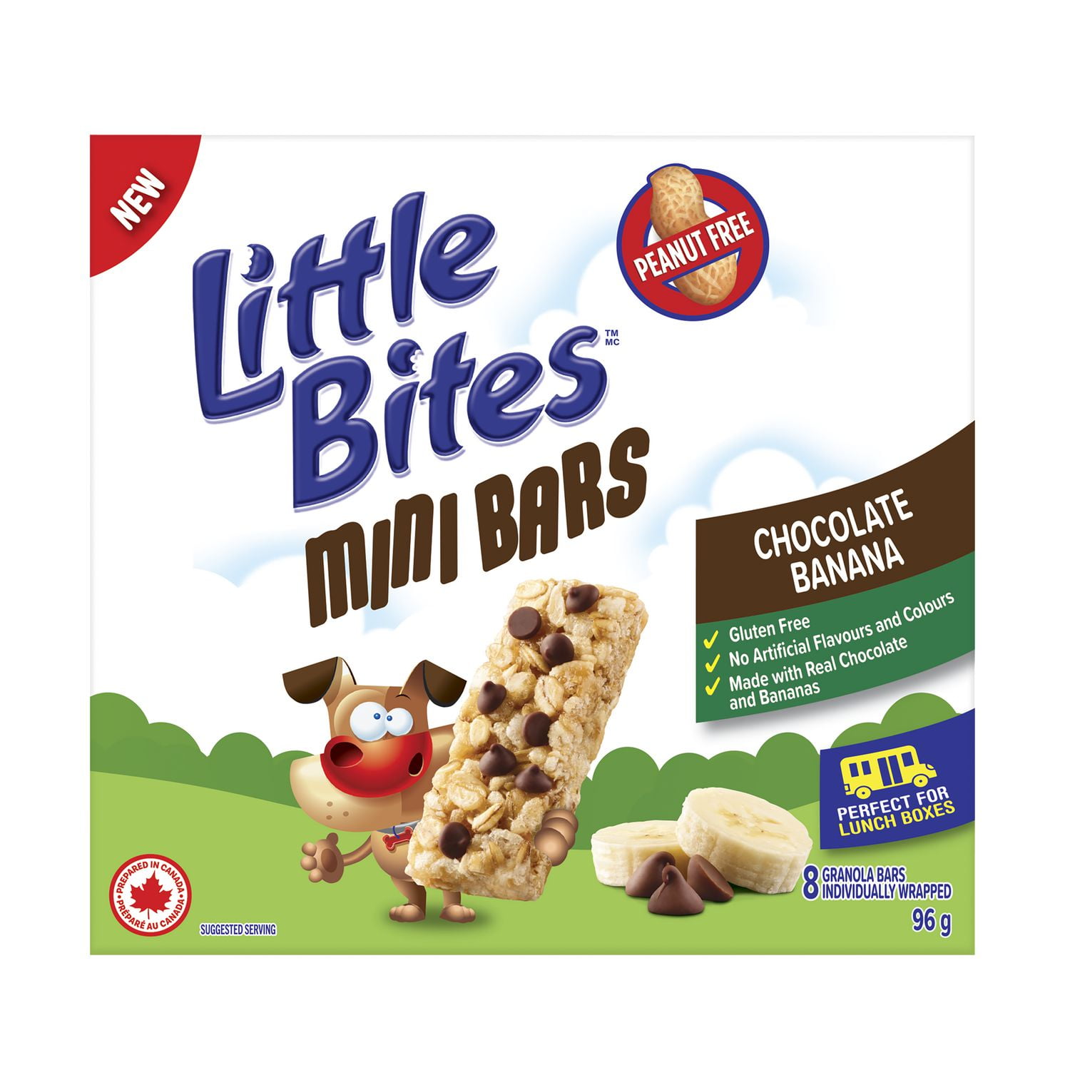 Little Bites Chocolate Banana Mini Bars, Pack of 8
