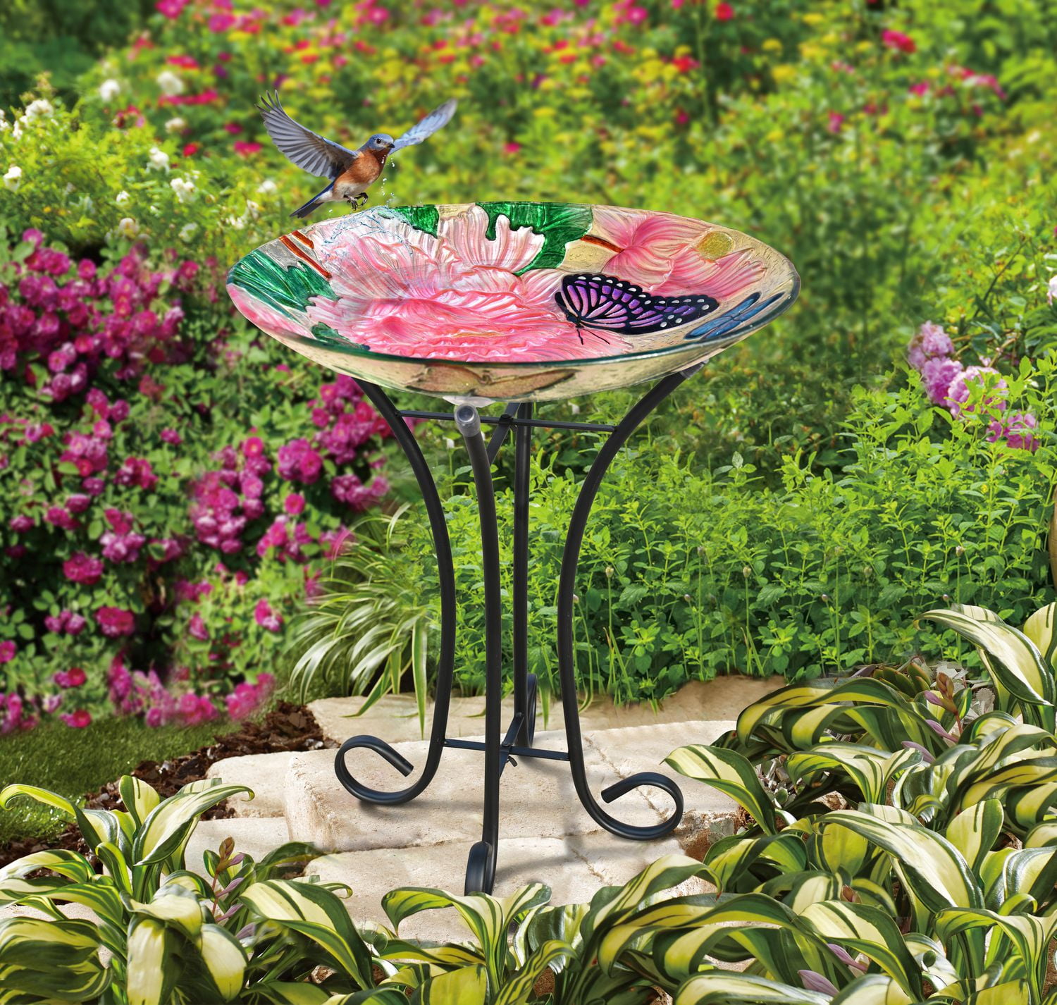 Hometrends GLASS BIRD BATH Walmart Canada