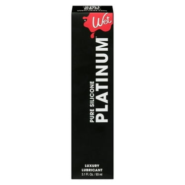 Sérum lubrifiant concentré premium Wet platinum | Silicone pure de qualité supérieure | Sans parabens