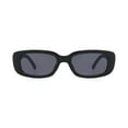 thumbnail image 2 of No Boundaries Women's Black Rectangle Sunglasses, 2 of 3