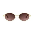 thumbnail image 2 of Time & Tru Women's Gold Oval Sunglasses, 2 of 3