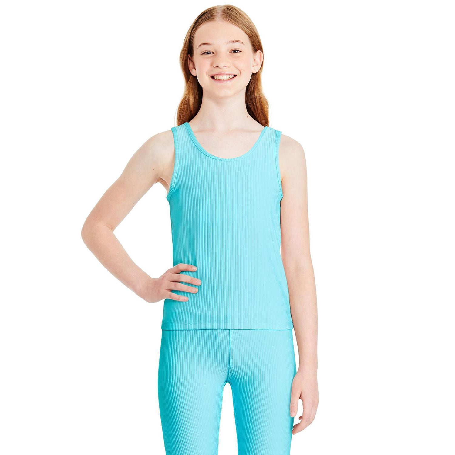 Athletic Works Girls' Rib Tank Top