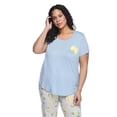 thumbnail image 1 of George Women's Plus Scoop-Neck Sleep T-Shirt, 1 of 5