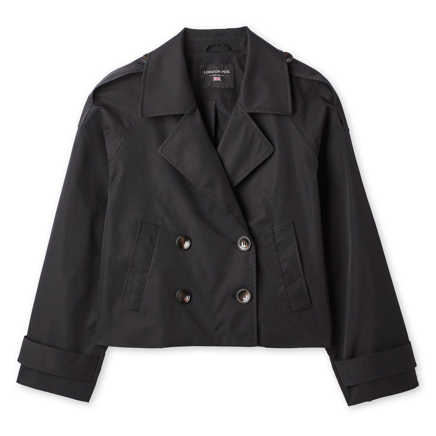 London Fog Women's Cropped Trench Coat