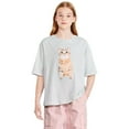 thumbnail image 1 of T-shirt ample et carré George pour filles, 1 of 6