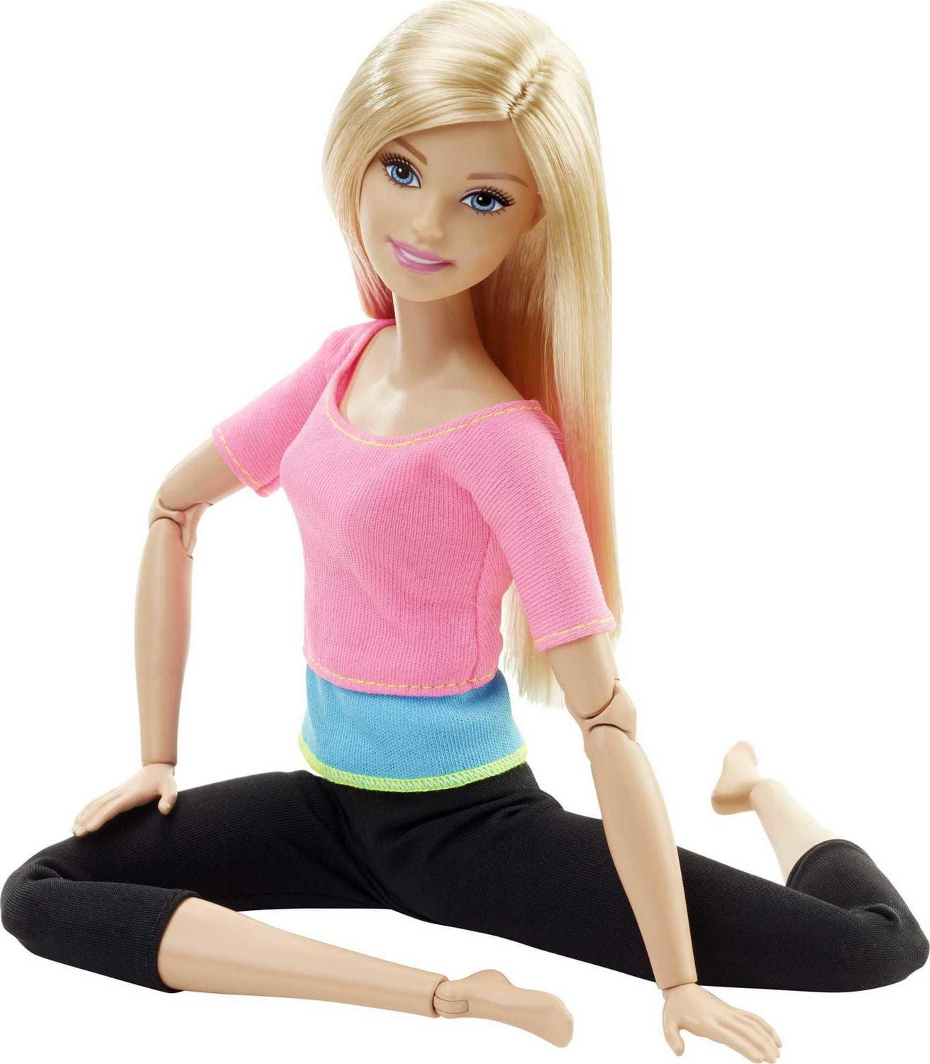 Barbie Made to Move Doll Pink Top Walmart