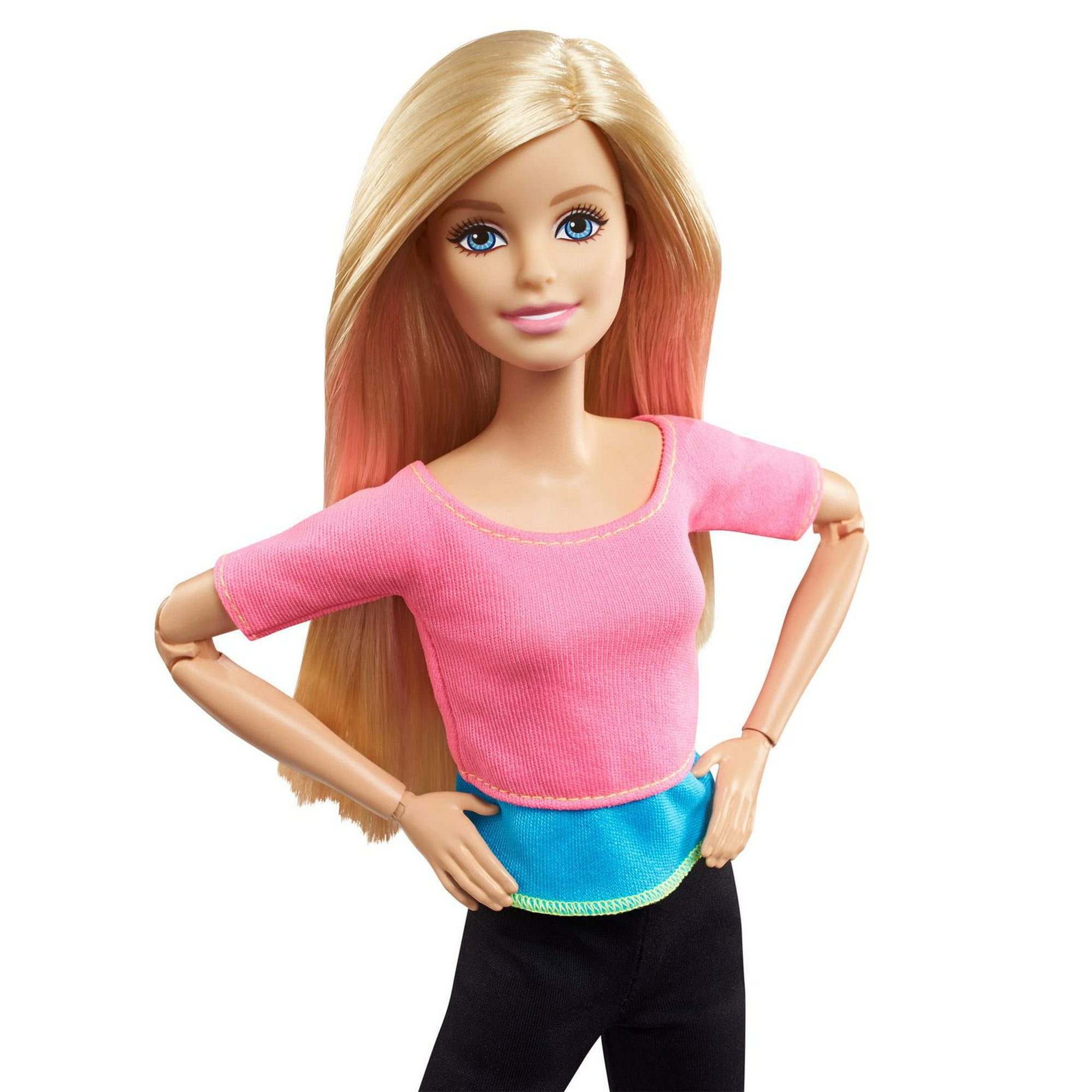 Barbie Made to Move Doll - Pink Top