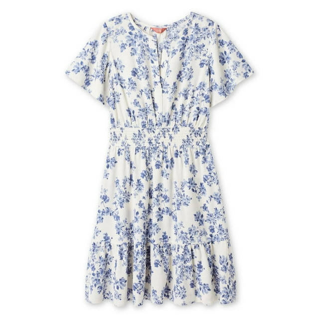 Robe à smocks mi-longue Iyla pour femmes