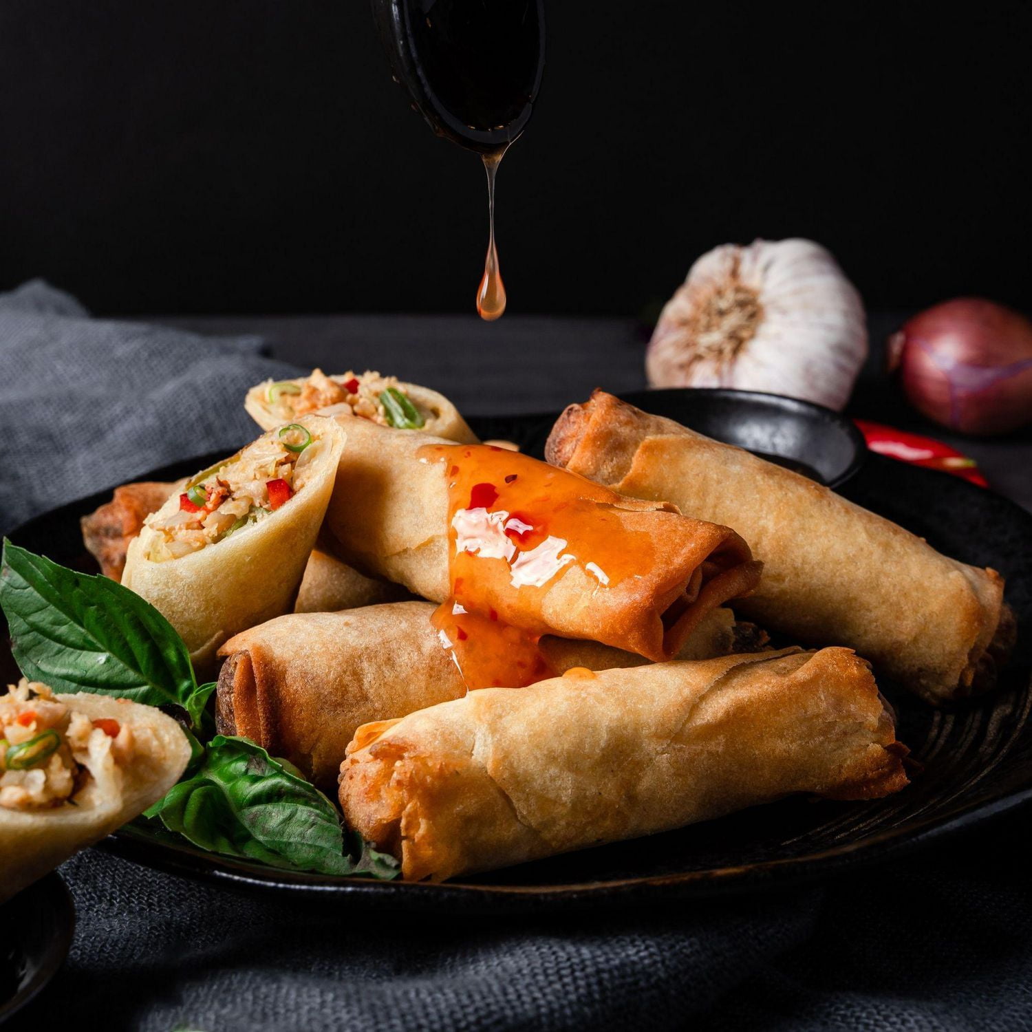 Rouleaux de printemps au poulet et au basilic thaïlandais SUMM! 350g