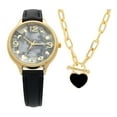 thumbnail image 1 of Ladies  black strap Watch and Necklace, 1 of 2