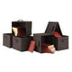 Capri 6PC paniers de tissu de pliage de chocolat, produit 38622 – image 2 sur 4