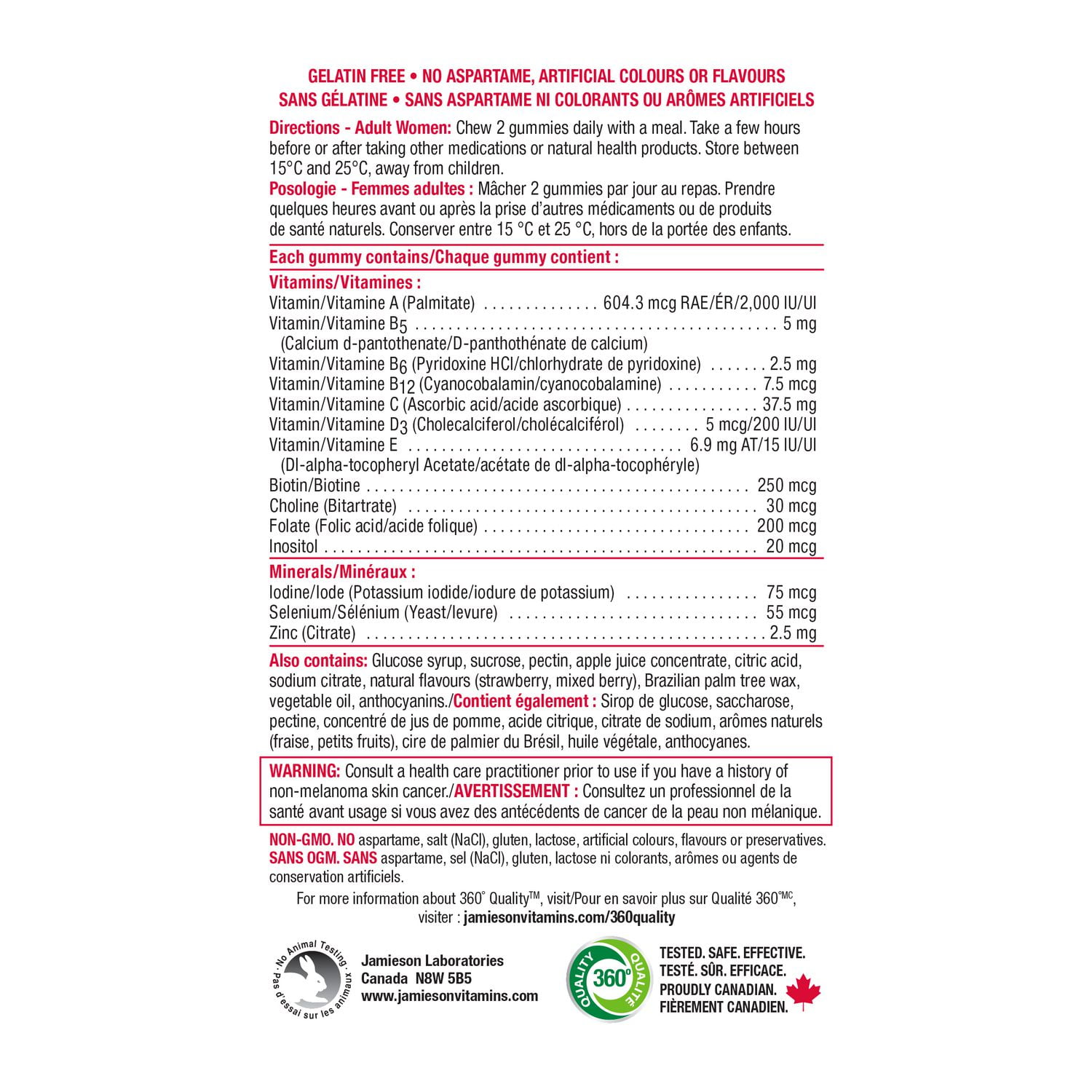 Jamieson Women Multivitamin Gummies, 130 Count