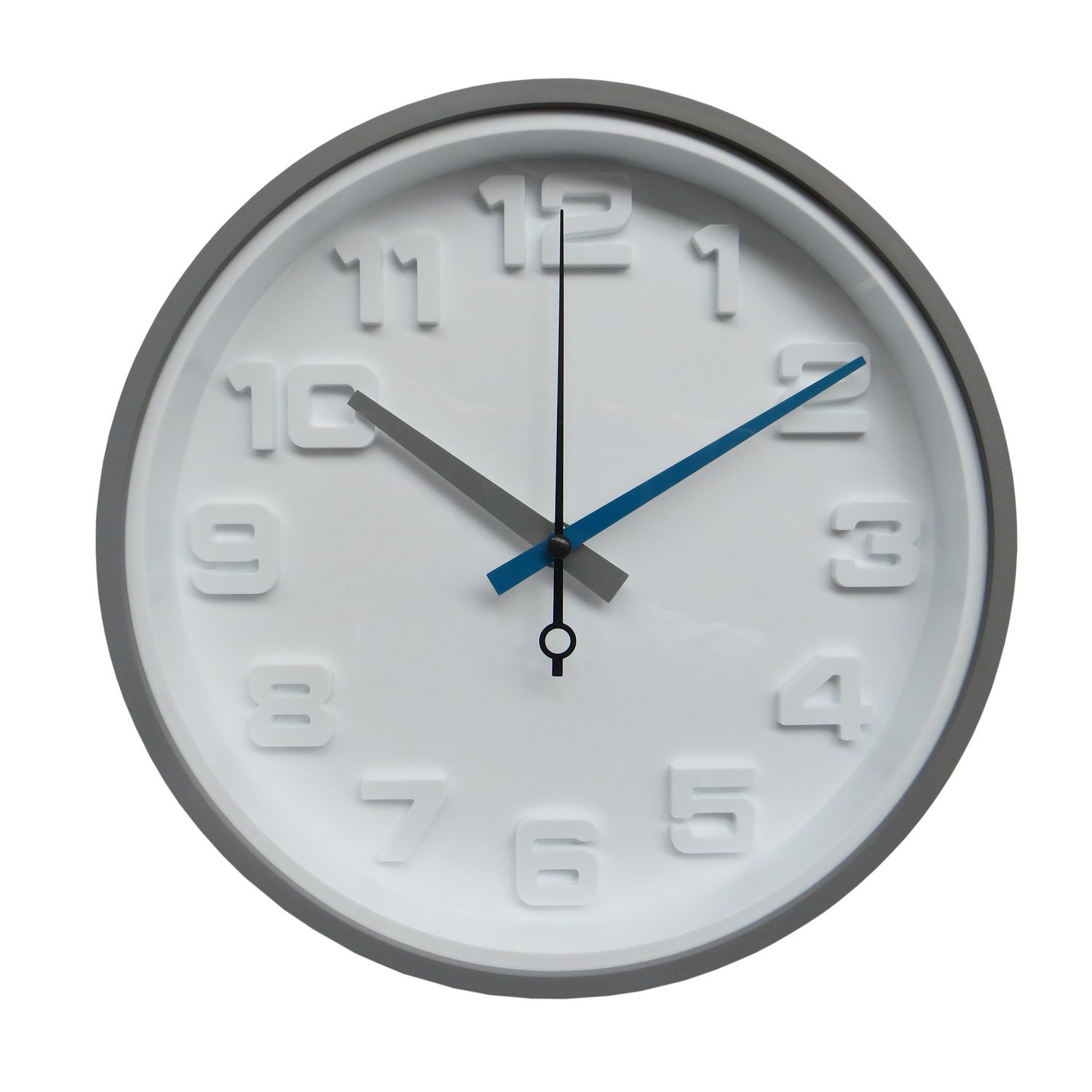 hometrends 3D Numbers Grey Wall Clock Walmart Canada