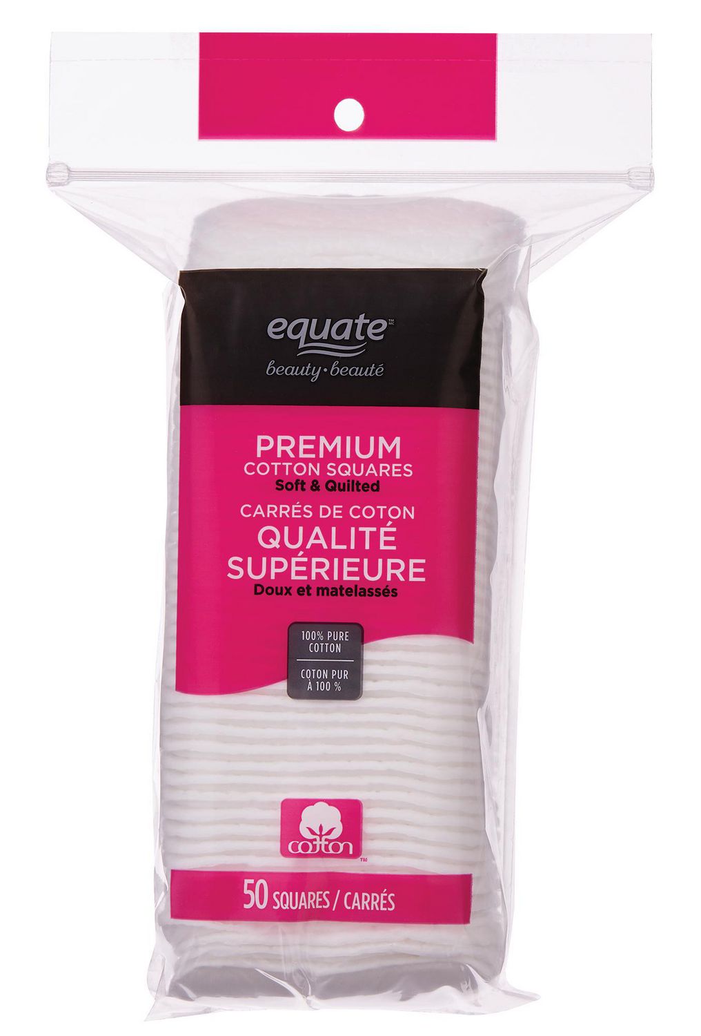 Equate Beauty Premium Cotton Square, Soft & Quilted Walmart Canada