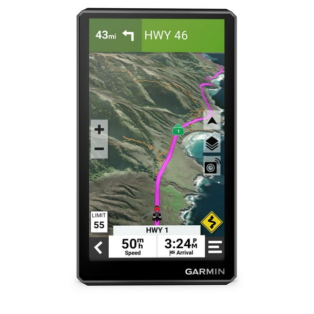 Navigateur GPS pour moto Bluetooth Garmin zūmo XT2 résistant aux  intempéries avec écran tactile de 6 pouces adapté aux gants - Noir 